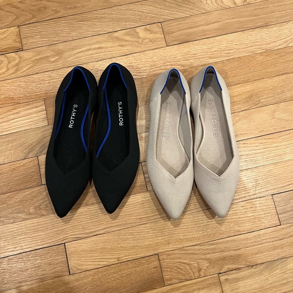 Rothy’s pointed-toe flats, 2 pairs, size 10.5 - Picture 12 of 12